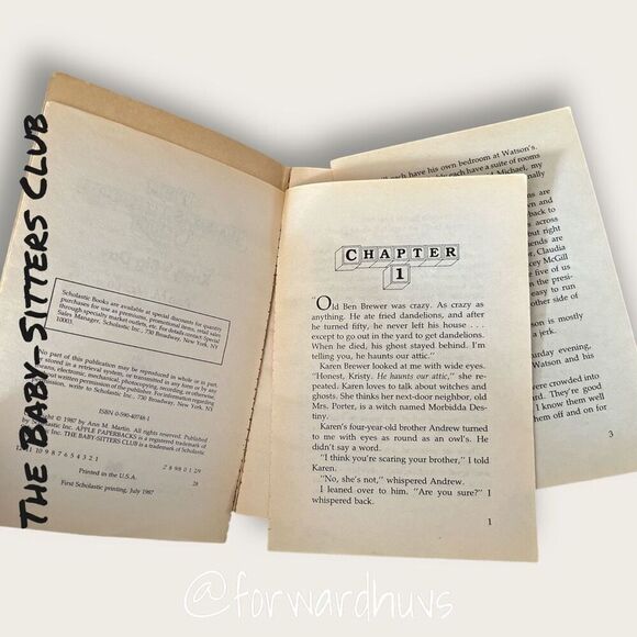Bundle 3 for $15 | Baby-Sitters Club | Ann M. Martin | Book #6 | 1987 POOR CONDI - Picture 9 of 11